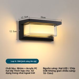 JUYU | Đèn Tường LED Siêu Sáng Chống Nước Ngoài Trời