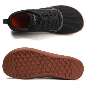 WuChu รองเท้าเท้าเปล่าสำหรับผู้ชายรองเท้าวิ่งรองเท้าลำลองเรียบง่ายรองเท้าใส่เดินเทนนิสรองเท้าบูทหุ้มข้อกว้างระบายอากาศรองเท้าผ้าใบกว้างกว้างสำหรับผู้หญิงไซส์ใหญ่44 45 46