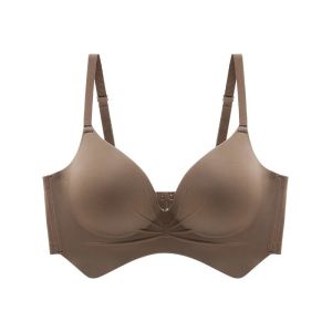 FallSweet Nữ Push Up Bra Liền Mạch Không Dây Dày 8Cm Ngực 32-38AB Thoải Mái Bralette Gợi Cảm Ba Phần Tư Cup
