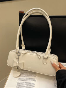 Fashionable Small Shoulder Bag Womens 2025 New Versatile Underarm Bag French Bread Design Soft Surface Quality PU Leather