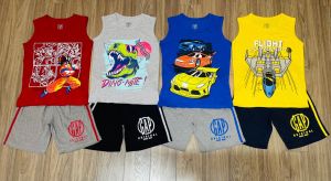 Bộ ba lỗ siêu nhân bé trai size đại 22-57kg vải dư cotton mát mẻ form to thoải mái ( hình chụp thật)