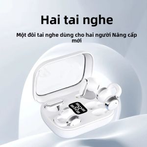 Tai Nghe Không Dây Bluetooth 5.4 Siêu Nhỏ Dois Pares Với Tính Năng Khử Tiếng Ồn Chủ Động Và Khử Tiếng Ồn 2 Trong 1 Kiểu Kẹp Tai