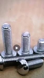 10/50pcs 304 Stainless Steel Pan Head Slotted UNC UNF US Standard 0# 2# 4# 6# 8# 10# 1/4 5/16 Inch Slotted Drive Machine Screws