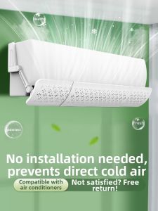 Air Conditioning Deflector No-direct-blowing Universal Duct Cover for Wall-mounted AC