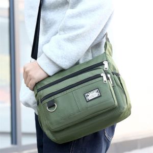 New Arrival Large Capacity Waterproof Durable Shoulder Bag Business Bag Casual Mens Crossbody Bag Multi-pocket Briefcase