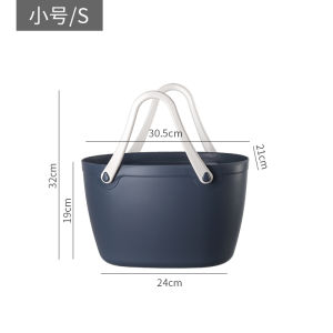 Large Capacity Plastic Shopping Basket Handheld Dirty Laundry Basket Waterproof Picnic Basket Bathing Basket Yamada Brand Japanese Made