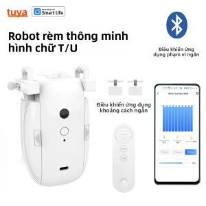Robot Rèm Thông Minh Tuya Đường Ray Hình Chữ U Điều Khiển Ứng Dụng Bluetooth Công Tắc Hẹn Giờ Tầm Ngắn Kéo Để Khởi Động Tải Trọng 8kg