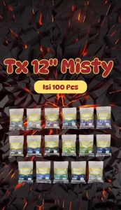 Balon Latex 12 inch Warna Misty Colour Merk TX Tongxuan 1pak isi 100pcs
