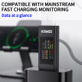 KWS-MX23 Multi-function USB Tester DC 4-30V 0-8A Voltmeter Ammeter Power Meter 1.06’ IPS Display Support USB2.0 Fast Charging. 