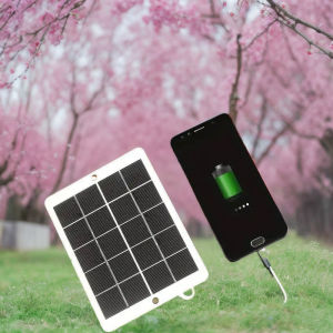 3W 5V Monocrystalline USB Solar Panel Charger Portable Mini Solar Power Board for Mobile Phone Power Bank Camera Outdoor Travel Camping Emergency Solar Charger