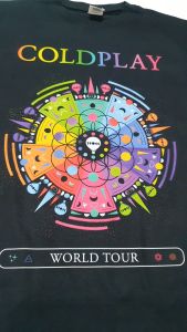 Kaos Desain Unik: Kaos Band Coldplay Music Of The Spheres Asia Tour - CLD84ASIA