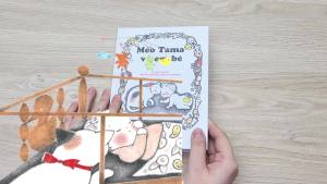 Sách - Dtpbooks - Mèo Tama & em bé
