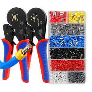HSC12 16-6 Ferrule Crimping Tool 0.08-16mm² Self-adjustable Ratchet Crimper Heavy Duty Professional for VE Terminal