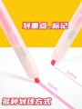 Dianshi DS805S Mechanical Fluorescent Pen Set Retro Colors Replaceable Core Macro Brand Eye Protection Writing Tool for Students. 