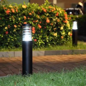 【COD & Free bulb】Rohstar High Quality E27 IP65 Modern Aluminum Waterproof Outdoor Garden Pillar Light