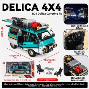 HUIYAO | Simulated 1:24 Scale Camping Off-Road Van Model Alloy