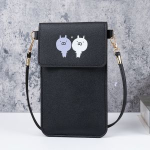กระเป๋าใส่โทรศัพท์ลายหมู2ตัว ทัชสกรีนเล่นจอได้ กระเป๋าสะพายแบบใหม่ เวอร์ชั่นเกาหลี สไตล์หรูหรา K103
