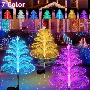 1PC/2PCS LED Solar Jellyfish Lamp Outdoor Decorative Garden Light IP65 Waterproof Jellyfish Design Light Holiday Gift
