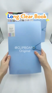 Clear Book Long/A4 File Organizer Folder Long Clear File Folder Presentation Book 30/40/60/80/100 Page