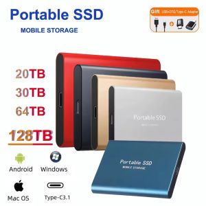 Portable SSD Solid-state Drive 128TB External Hard Drive USB3.0 Type-C Interface Suitable for Laptop PCMACgame Hard Drive