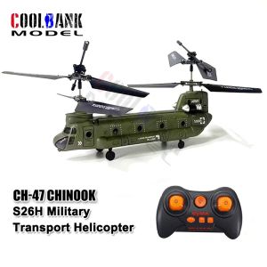 CT[In stock][Original Available]New S026h Double Paddle Fixed Height Rc Transport Aircraft Simulation Remote Control Aircraft Model Childrens Festival Toy Gift