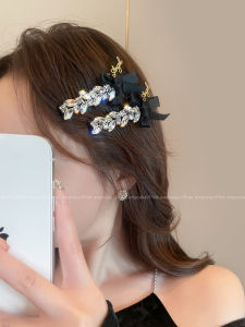 PINK EMPRESS | Bow Rhinestone Hair Clip For Fringe And Side