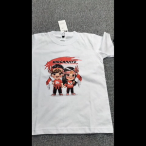 kaos anak KEMERDEKAAN HUT RI 17AGUSTSUS gratis stiker sablon nama baju anak laki laki