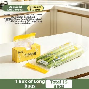 LUOCHENG | Food Grade Thick PE Freezer Bags Long Freshness