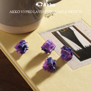Akko V3 Pro Lavender Purple Switches 5 Pin 40gf Tactile Switch Compatible with MX Mechanical Keyboard (45 pcs)