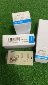 Bộ đếm thời gian Omron H3Y-2 Timer 30M - điện áp 24VDC ON delay Đầu ra trễ: 2PDT