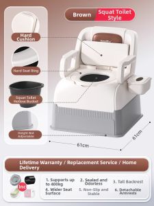 bubuluck | Bedroom Portable Toilet for Elderly Pregnant Adults