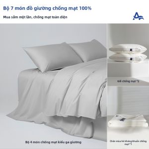 Anmino | Bộ Đồ Chăn Giường Bằng Cotton Sạch Chống Khuẩn Nhà Bụi