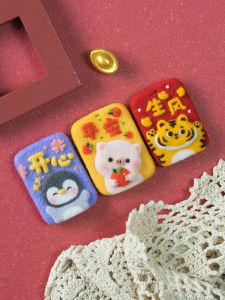 DIY วัสดุอุปกรณ์ทำมือผ้าบุฟองน้ำขนสัตว์สำหรับคู่รัก ของขวัญตุ๊กตาบูชาความเป็นธรรม ป้องกันอันตราย ปีกบ้าน งานฝีมือ