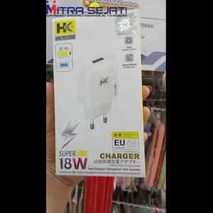 HK Charger D56 18W QC3.0 Fullset Fast Charging Super VOOC For Oppo Samsung Xiaomi + Micro / Type-C