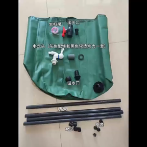 100L Collapsible Rain Barrel Waterproof Durable Garden Water Catcher with Spigot Garden Water Storage Tank