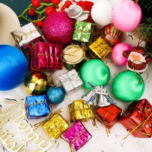 10/12/16 ชิ้น จี้ตกแต่งต้น 16 ชุด ซานตา คลอส สีของ คริสต์มาส ให้เครื่องประดับชุด