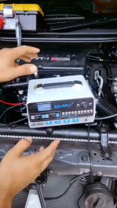 【Garansi 5 tahun】SOARFLY Charger Aki Mobil /Car Battery Charger 3800A 12v 24v Pengisi Daya Aki Mobil Charger Aki Otomatis Lead Acid Battery Charger Auto Cut Off Portable Automatic Smart Intelligent Chip Otomatis Accu Kering Dan Basah Lead Acid