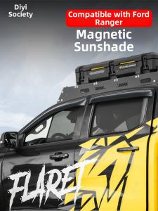 FIT CLUB | Summer Cooling Insulated Rear Shade Magnets Ford Ranger Four Window Cover