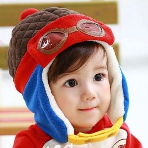 CAE - Topi Pilot Anak 1-4 tahun Pororo Bucket Beanie Hat Import