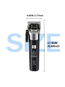 Kemei KM-1833 Hair Clipper Portable Barber Trimmer For Men USB Haircut Electric Shaver Razor LCD Digital Display