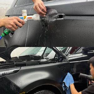 Phim Vinyl Dán Xe Màu Đen Mờ TPU Đổi Màu Sơn Thân Xe Dán Cửa Ốp Trước Gương Chiếu Hậu Cánh Gió Sau