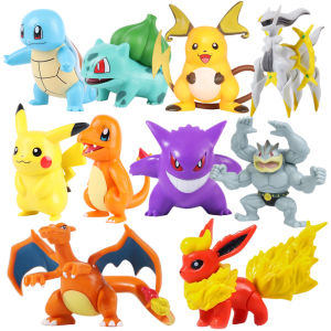 34 Styles Pokemon Figures: 8cm Action Figures for Children's Birthday Gifts