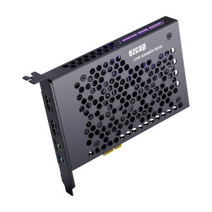 ezcap324B Live Gamer Raw PCIE 4K Video Game Capture Card Record & Live Stream for Gaming Systems Camcorders