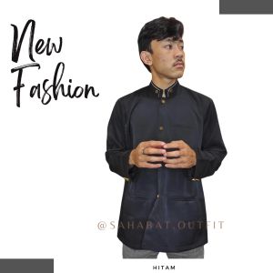 jasko jaskoko laki-laki terbaru/ atasan pria/koko laki-laki hitam