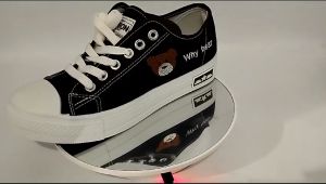 SGD 2424 Sepatu Sneakers Sepatu Campus Sepatu Wanita Warna Hitam Putih