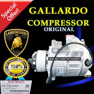 LAMBORGHINI GALLARDO ORIGINAL DENSO ND 7SEU17C COMPRESSOR/ KOMPRESOR (CAR AIRCOND SYSTEM)