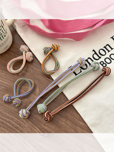 Premium Button Hair Ties for Women Non-Sagging Adult Hair Bands Fashionable Hair Accessories Fresh out New 2025 Pink Empress