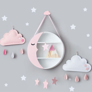 Giá Để Đồ Hình Mặt Trăng Phong Cách Scandinavia Trang Trí Phòng Trẻ Em Giá Để Đồ Hình Học Công Cụ Chụp Ảnh Sáng Tạo