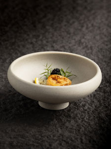 ZHIMENG | Retro Unglazed Pedestal Bowl