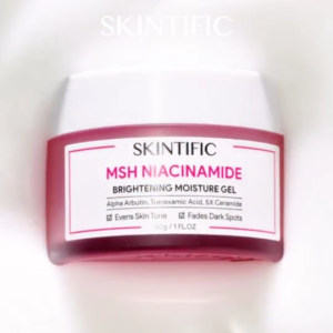 Skintific MSH Niacinamide Brightening Moisture Gel 30g Face Moisturizer with 5X Ceramides & Tranexamic Acid to Brighten Skin Tone & Fade Dark Spots